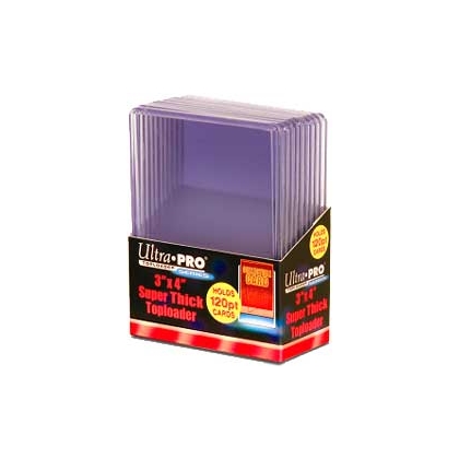 ULTRA PRO TOPLOADS 3x4 120PT SUPER SUPER THICK PKG of 10