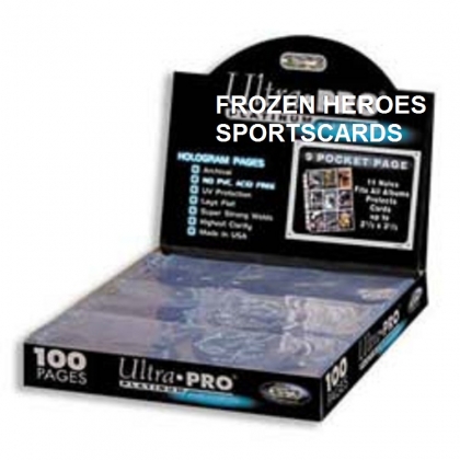 ULTRA PRO PAGES 9 POCKET PLATINUM BOX OF 100