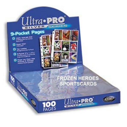 ULTRA PRO PAGES 9 POCKET SILVER BOX OF 100